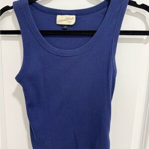 Universal Thread Sleeveless Ribbed Tank Top - Royal Blue